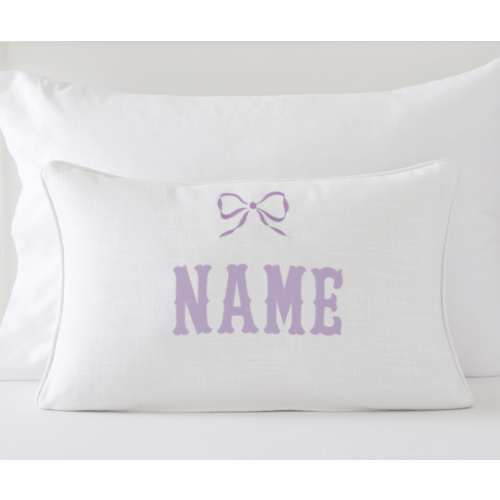 Bow Icon Personalized Pillow Cover