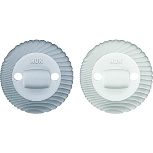 NUK for Nature Comfy Duet 100% Silicone Soother 2-in-1 Pacifier and Teether