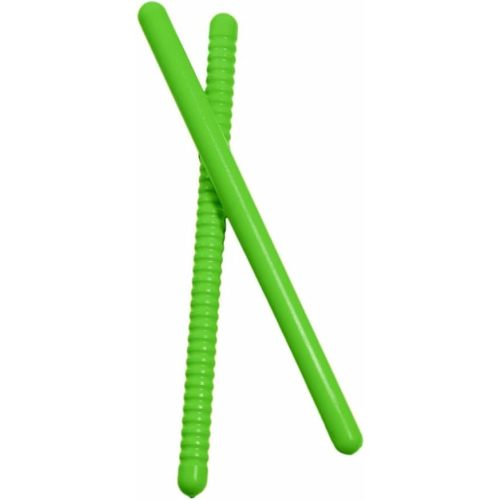 Westco Pair of 10in Rhythm Sticks - Ribbed/Smooth (Green; Age 3+; Sanitizable; Fully Certified)
