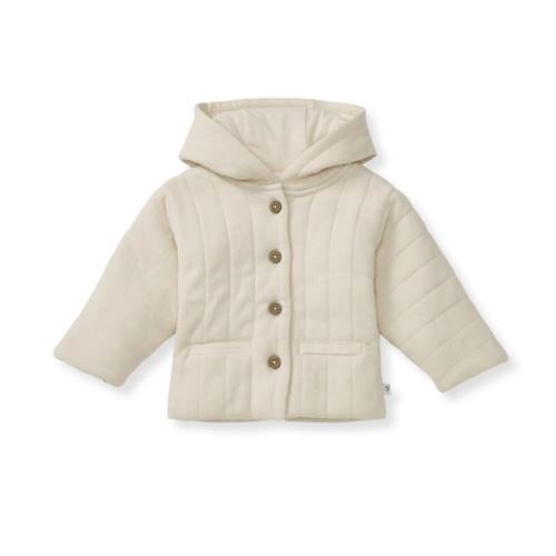 Organic Cotton Quilted Jacket - Oat – Burt's Bees Baby