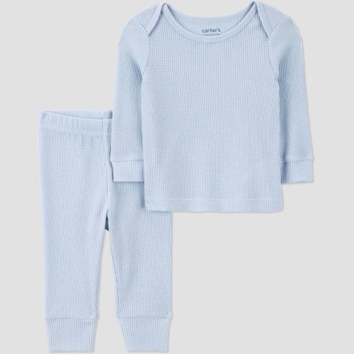Carter's Just One You® Baby Thermal Sweatshirt and Jogger Pants Set - Light Blue