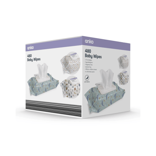 480 Pack Baby Wipes