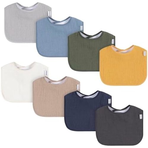 Gerber Muslin 8-Pack Drooling Bibs