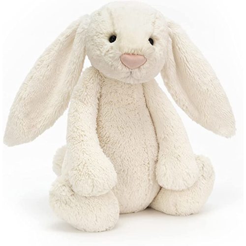Jellycat Bashful Cream Bunny Stuffed Animal, Medium 12 inches | Rabbit and Bunny Plush Toy | Classic Children's Gift