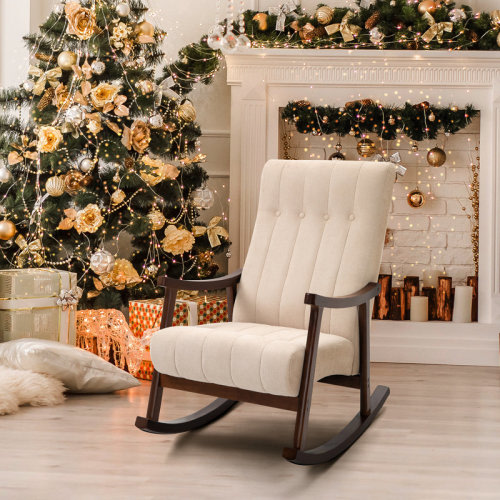 Red Barrel Studio® Rocking Chair with Solid Wood Legs "& Reviews" | Wayfair