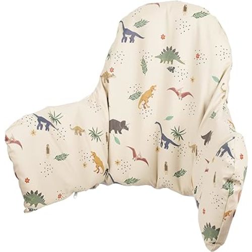 High Chair Cushion with Cover Pad for IKEA Antilop Babies Toddlers Inflatable & Reversible Supporting Cushion Built-in Inflatable Cushion Wooden High Chair Accessories Insert Included