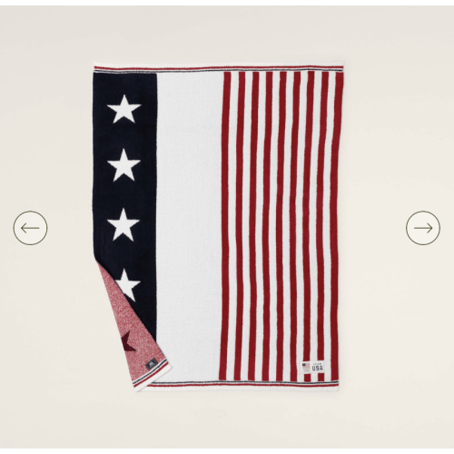 CozyChic® Team USA Stars And Stripes Throw | Barefoot Dreams®