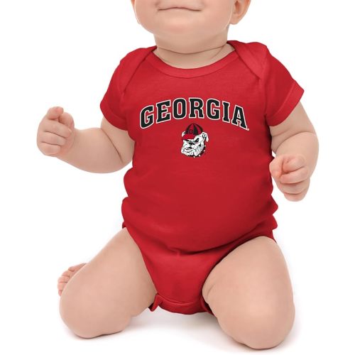 Little King NCAA Infant Romper-Arch Team Logo-100% Soft Cotton-Sizes 0-3M