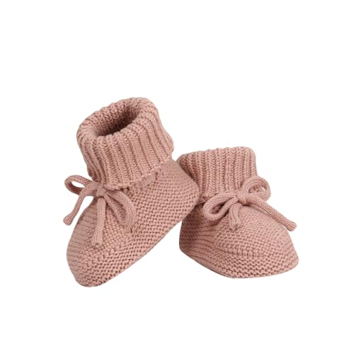 Hadetoto Baby Booties Newborn First Walkers Cozy Shoes Warm Knit Soft Booties for Toddler Infant Boy Girl