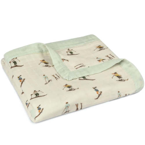 {Milkbarn} Big Lovey Triple Layer Muslin Blanket :: Vintage Ski