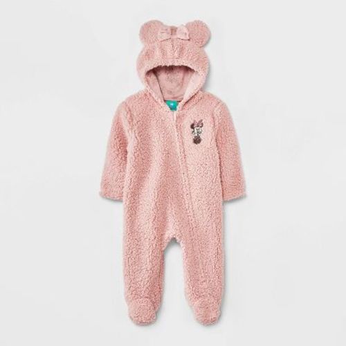 Baby Girls' Minnie Mouse Pram - Light Pink Newborn