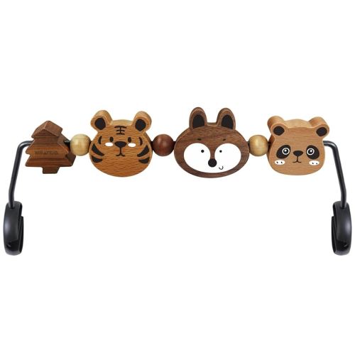 Baby Bjorn Bouncer Toy Bar - Toy Bar for Baby Bouncer Soft & Bliss, Easy to Attach and Remove, 360°Rotating Natural Wooden Toys, Exciting Design for Curious Babies, Safari Animals
