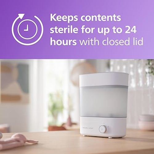 Philips AVENT Premium Baby Bottle Sterilizer with Dryer, SCF293/00 - Electric Sterilizer - With dryer