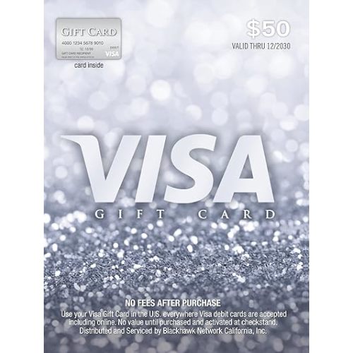 Visa $50 Gift Card (plus $4.95 Purchase Fee)