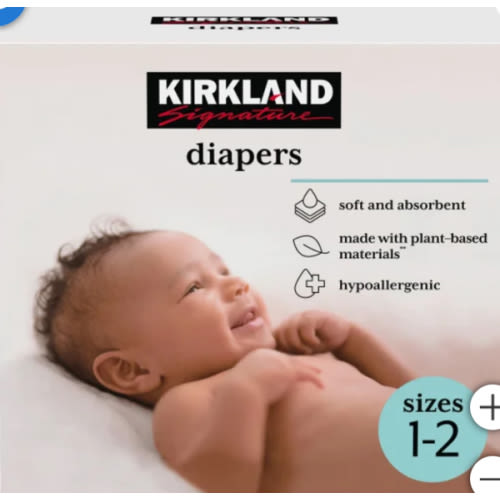 Kirkland Signature Diapers Sizes 1-2