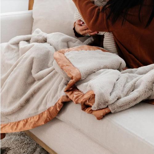Saranoni Satin Border Receiving Blanket – Soft & Elegant Stylish | Saranoni