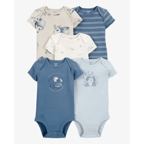 Baby 5-Pack Short-Sleeve Bodysuits - Carter's | Carter's