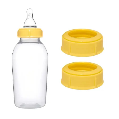 Replacement Collar Rings for Medela Baby Bottles 5oz & 8oz | 1 Count (Pack of 2) BPA Free | Compatible with Plastic & Glass Bottles | Mess Free No Leak or Spill (2pcs)
