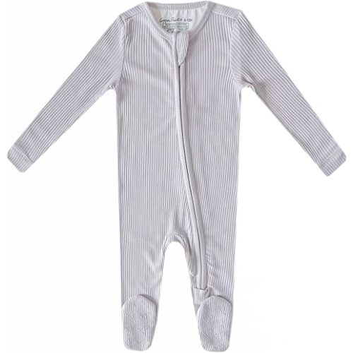 Copper Pearl Ash Zip-Up Footie Pajama
