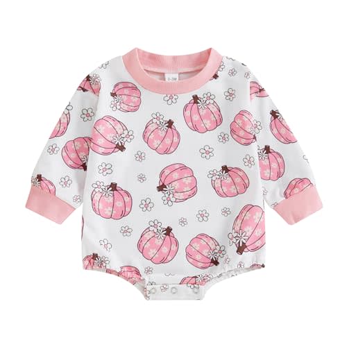 BemeyourBBs Newborn Baby Boy Girl Fall Winter Clothes Long Sleeve Bubble Sweatshirt Romper Cute Infant One Piece Outfit