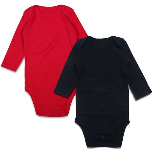 DEFAHN Baby Bodysuit Solid 2-Pack Unisex Onsies Cotton Newborn Boy Girl Undershirt Outfit 0-24 Months
