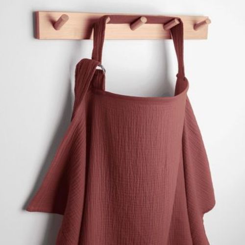 Muslin Nursing Cover for Baby Breastfeeding, Soft & Breathable Breastfeeding Cover for Mom by Comfy Cubs - Wine