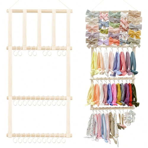1PCS Headband Holder Hair Bows Organizer, Headbands Hair Accessories Organizer Storage Wall Hanging Decor For Women Room