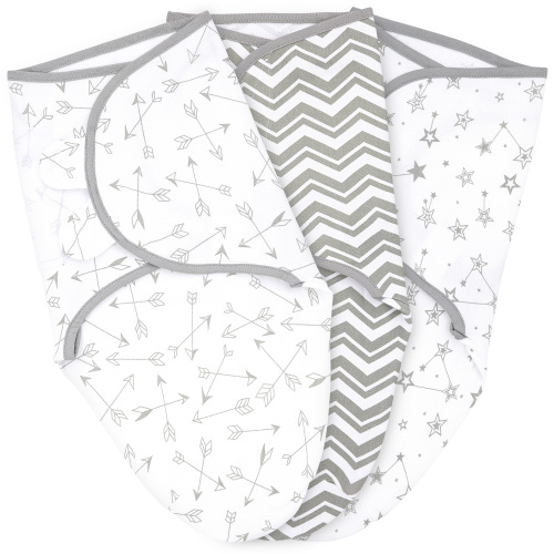 Swaddles for Newborns Baby Swaddle Pack of 3, 0-3 Month, 100% Cotton Newborn Swaddle Baby Wraps Baby Girl and Boy Adjustable Swaddle Blanket, Soft Baby Blankets