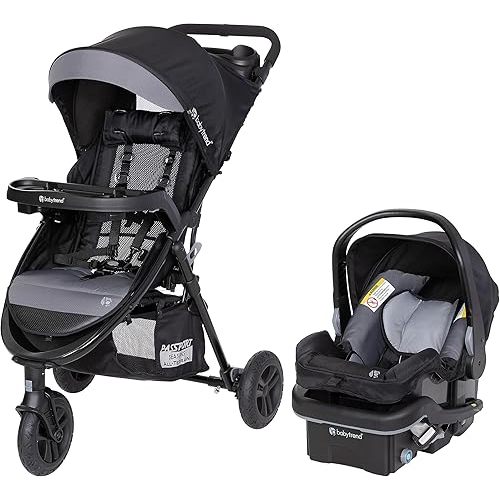 Baby Trend Passport® Seasons All-Terrain Stroller Travel System with EZ-Lift™ PLUS Infant Car Seat, Dash Black