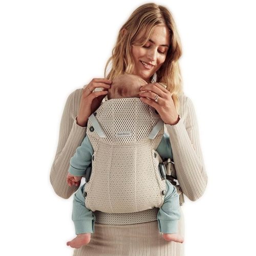 BabyBjörn Baby Carrier Harmony, Cream, 3D Mesh, 3-in-1 Ergonomic Baby Carrier; Newborn, Facing-in, Outward-Facing, and Back Carrying Positions Supported (7-40 lbs), Newborn to Toddler