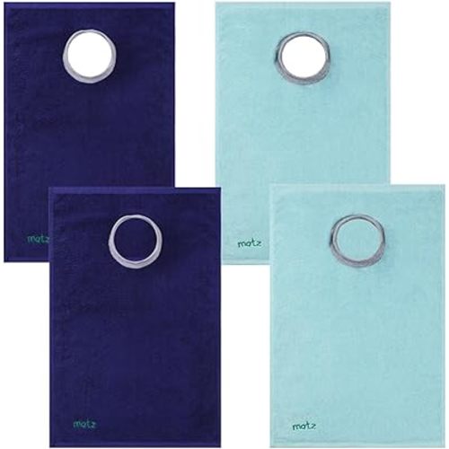 MATZ Terry Towel Slip On Baby Toddler Bibs | Full Coverage Pullover For Babies | Ultra Absorbent 100% Cotton | For Feeding Drooling And Teething | Unisex Baby Bibs With Soft Ribbed Neck