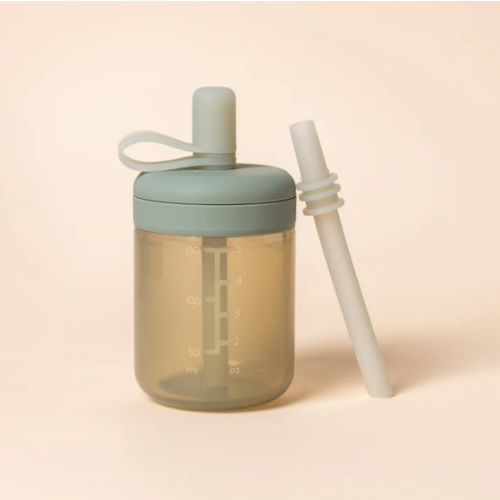 Silicone Training Cup with Straw