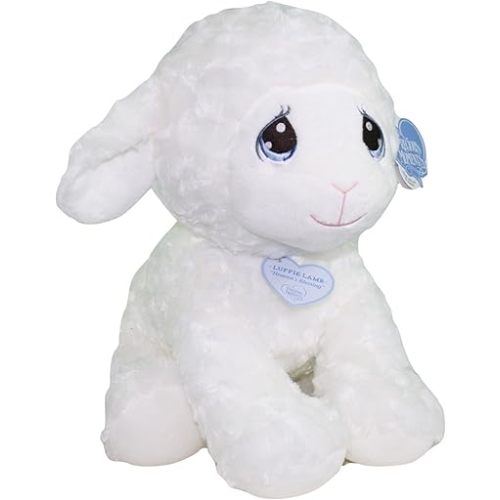 Aurora® Inspirational Precious Moments™ Luffie Lamb Stuffed Animal - Cherished Memories - Enduring Comfort - White 12 Inches