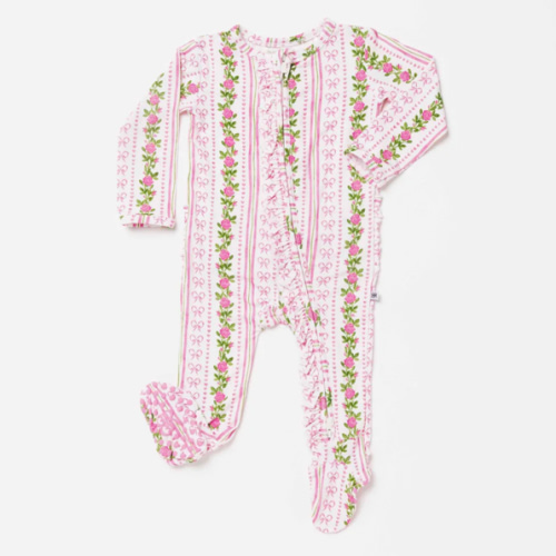 Bowquet of Roses Ruffle Footie