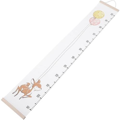 Yardenfun Kids Growth Height Chart Wall Nursery Decor Measuring Ruler for Bedroom Removable Canvas Growth Chart Height Chart for Kids Room Wall Ideal for Boys and Girls