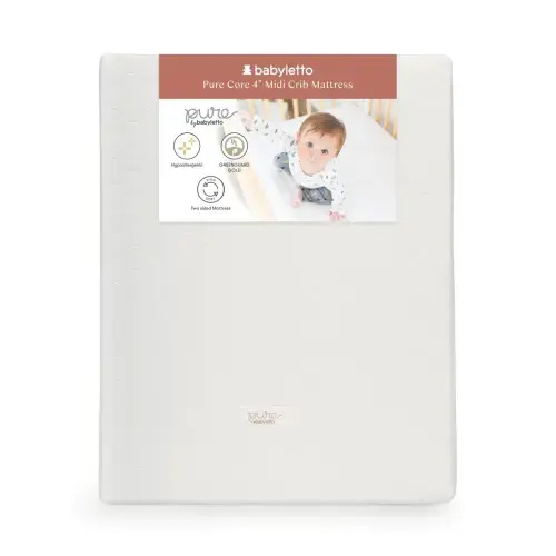 Pure Core Midi Crib Mattress w/ Quilted Waterproof Cover – Babyletto