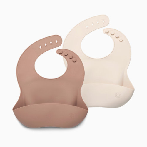 Bib (2 Pack) - Clay/Oat Milk