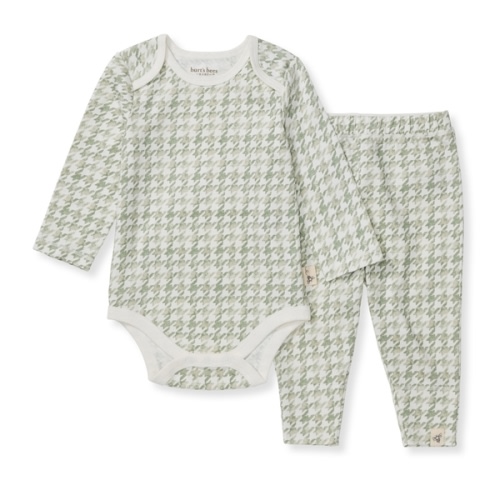 Houndstooth Neutral Bodysuit & Pant Set