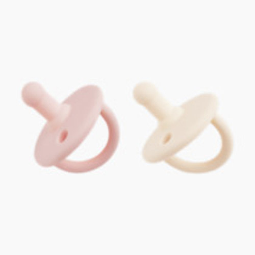 AEIOU Silicone Pacifier (2 Pack) - Petal/Oat Milk
