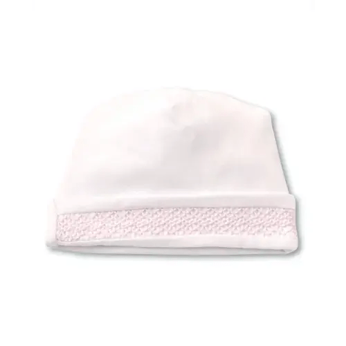 Hand Smocked CLB Charmed White/Pink Hat