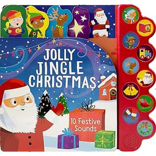 Jolly Jingle 10-Button Children's Christmas Sound Book (Interactive Children's Sound Book with 10 Festive Christmas Sounds)