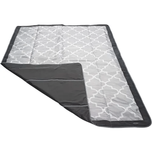 JJ Cole Outdoor Toddler Blanket - Water-Resistant Outdoor Blanket With Adjustable Bag Strap - Stone Arbor - 58" x 84"