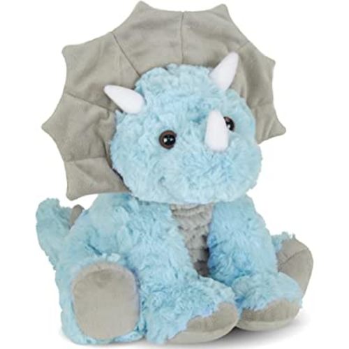 Bearington Tracer The Triceratops Plush, Dinosaur Stuffed Animal, 11.5 Inch