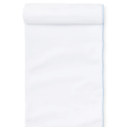 White/Blue New Premier Basics Blanket
