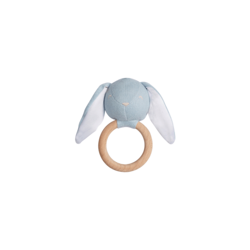 Little English - Rattle in Blue Bunny