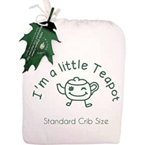 I'm A Little Teapot Organic Cotton Crib Mattress Pad - Standard Size Organic Crib Mattress Protector - Waterproof Baby Crib Mattress Cover - Soft, Durable and Hypoallergenic - Fits 28 x 52 x 9 inches - 28x52x9 Inch (Pack of 1)