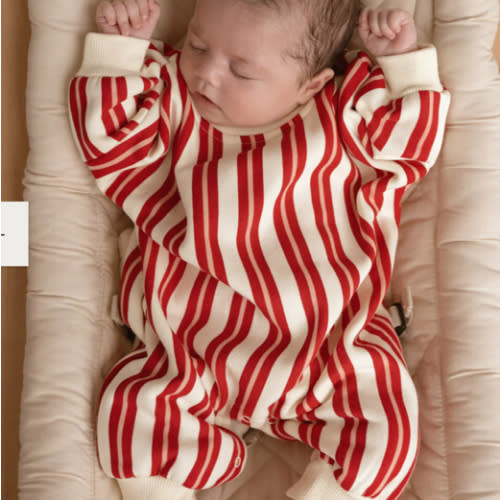 Red/Pink Stripe Lounge Suit