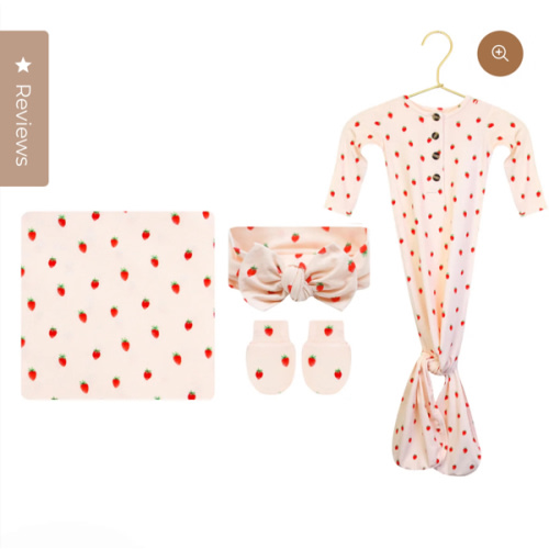 Junie Newborn Headband Bundle (Gown)
