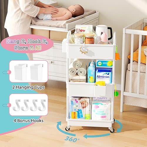 Baby Diaper Caddy Cart