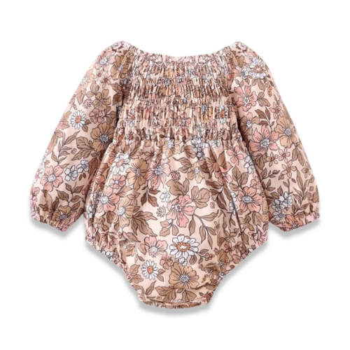 Long Sleeve Floral Bodysuit - Tiny Tiny Tots